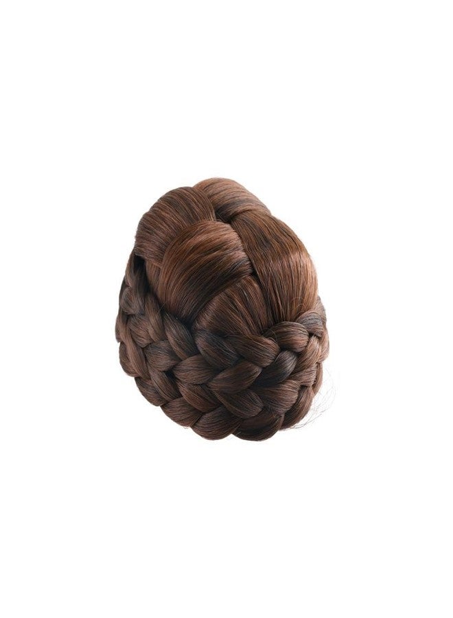 Pokinge Braided Hair Bun Women Hair Piece, High Temperature Fiber, Party Costume Accessory, Light Brown, 1 Count - Image 4
